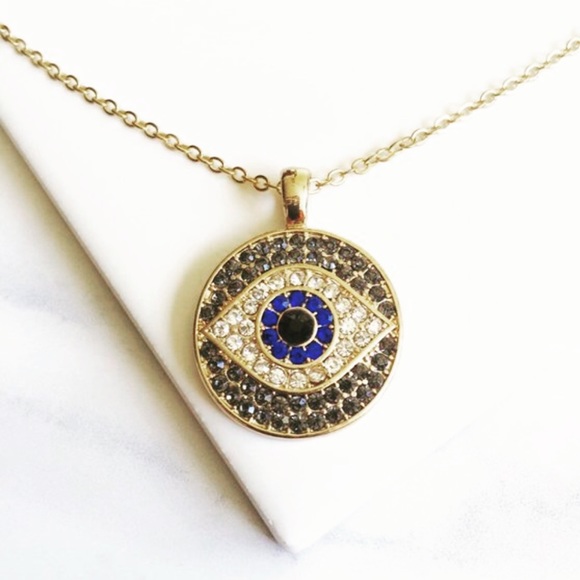 ✨New✨Protection Pave Crystal Necklace✨ - Picture 2 of 3